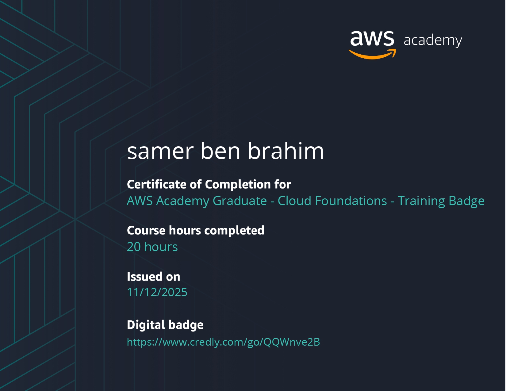 AWS Academy Graduate - Cloud Foundations